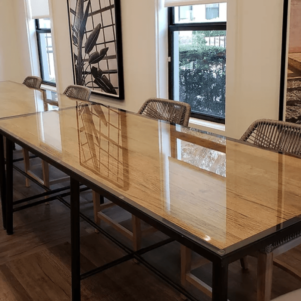 glass dining table